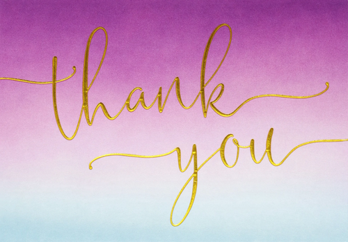 14 ct. Amethyst Thank You Notes
