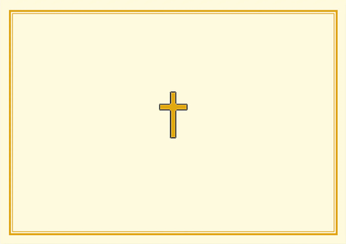 14 ct. Gold Cross Note Cards
