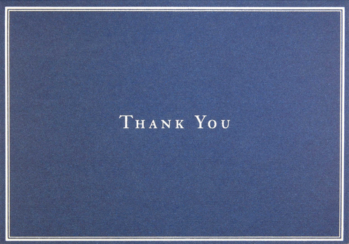 14 ct. Navy Blue Thank You Notes