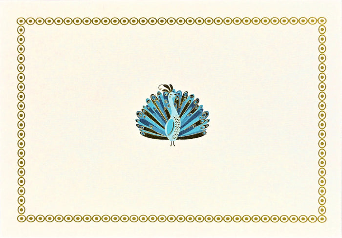 14 ct. Note Cards - Peacock Note Cards