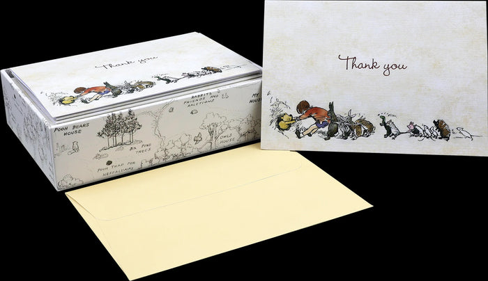 14 ct. Note Cards - Pooh Bear Thank You Notes