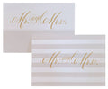 16 ct. Wedding Card Set - Mr. and Mrs.