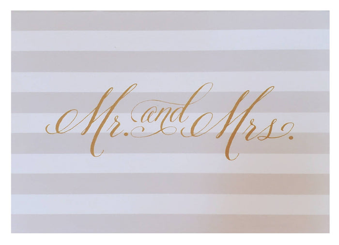 16 ct. Wedding Card Set - Mr. and Mrs.