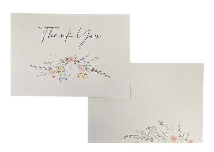 16 ct. Wildflower Flipover Thank You Cards