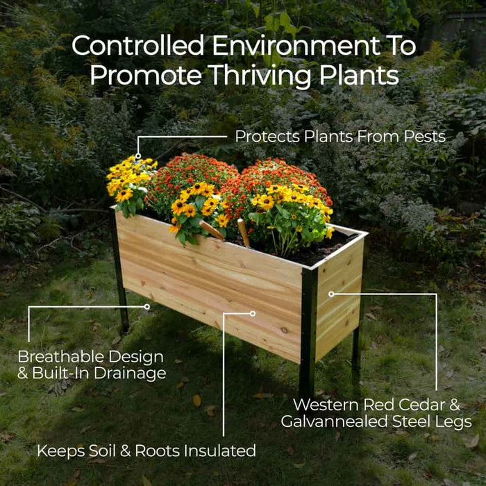 18" x 48" Planter Box - 24" TALL / Select Grade