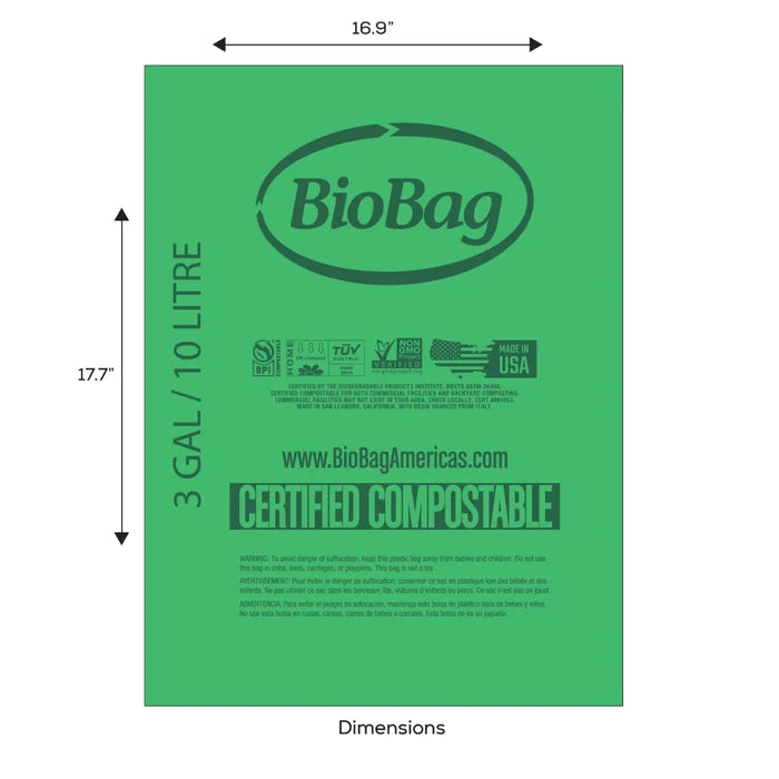 3 Gallon Compost Bin Bags - 48pk