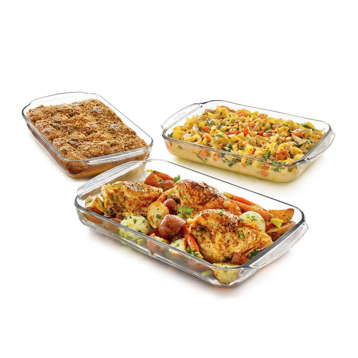 3 pc Rectangular Baking Set