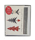 36ct - Value Pack Foil Christmas Trees Holiday Cards