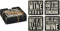 4 ct. Coaster Set - Wine