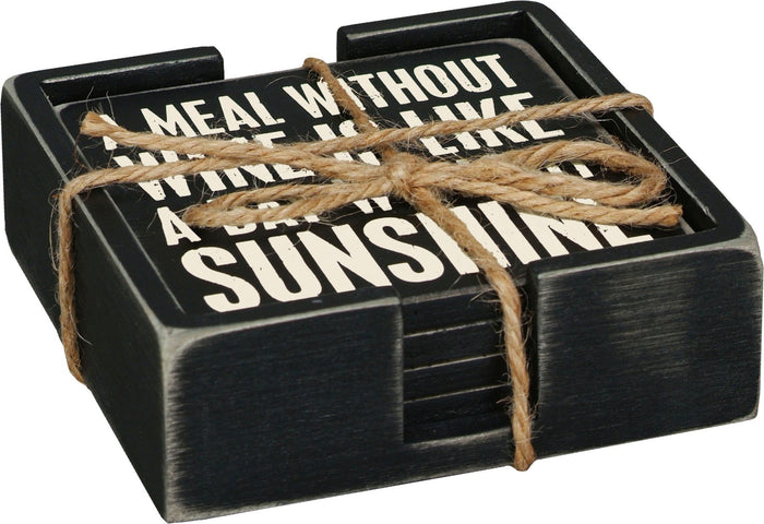4 ct. Coaster Set - Wine