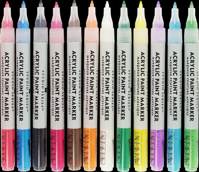 Acrylic Paint Markers - Set of 12