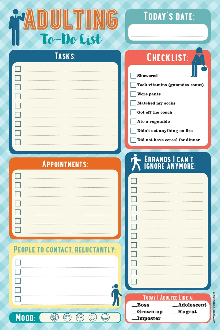 Adulting To-Do-List - Note Pad