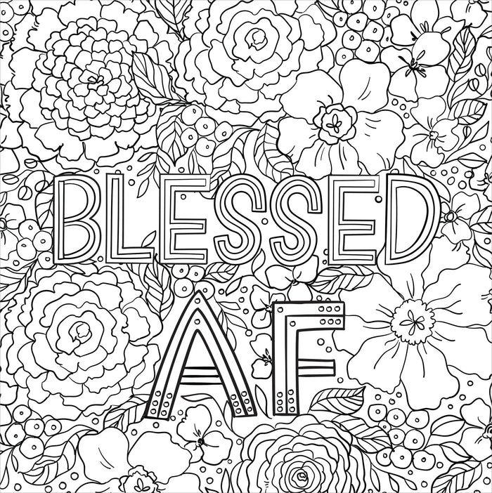 Artist's Coloring Book - Inner F***ing Peace
