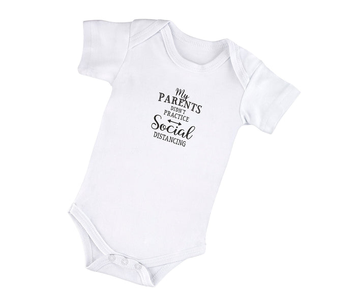 Baby Announcement Jumpsuit - My Parents Didn't Social Distance
