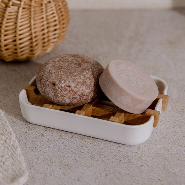 Zero Waste Store Plastic Free Soap Dish - Zero Waste Soap Dish, Bamboo & Corn Starch, Compostable