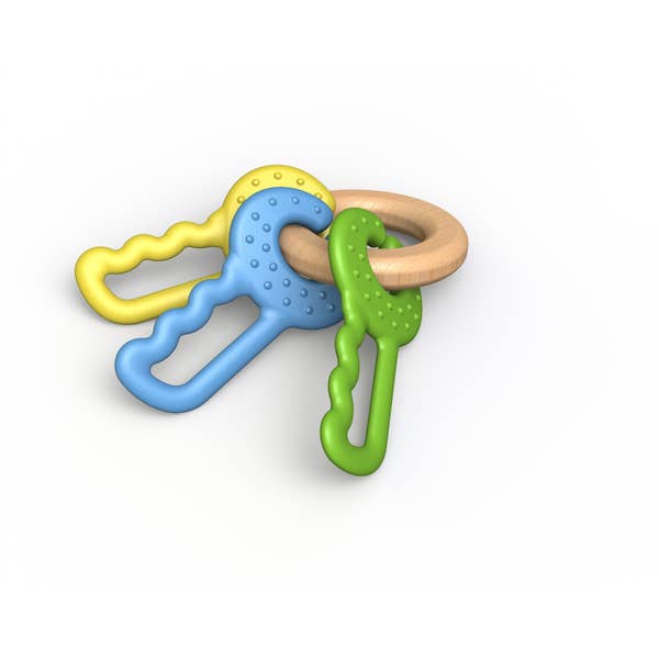 Begin Again Green Keys Clutching and Teething Toy