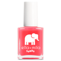 Bellini bright coral hot pink nail polish bottle – ella+mila