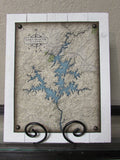 BF Lake Martin Map Sign, Lg