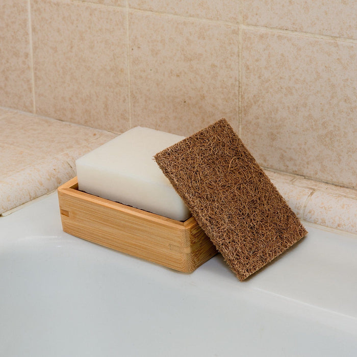 ZWS Essentials Biodegradable Coconut Kitchen Scourers- 5 Pack, Zero Waste Dish Scrubber