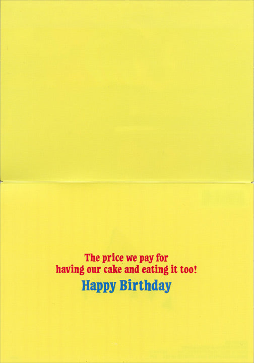 Birthday Greeting Card - Cat Exercising - Motion