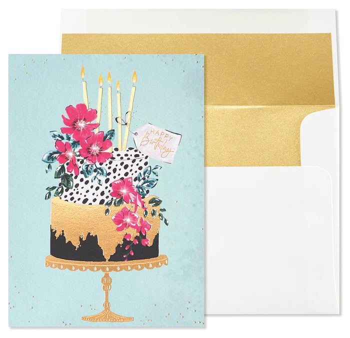 Birthday Greeting Card - Elegant Cake