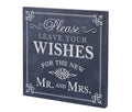 Black & White Wedding Wishes Wedding Sign