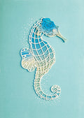Blank Inside Greeting Card - Seahorse