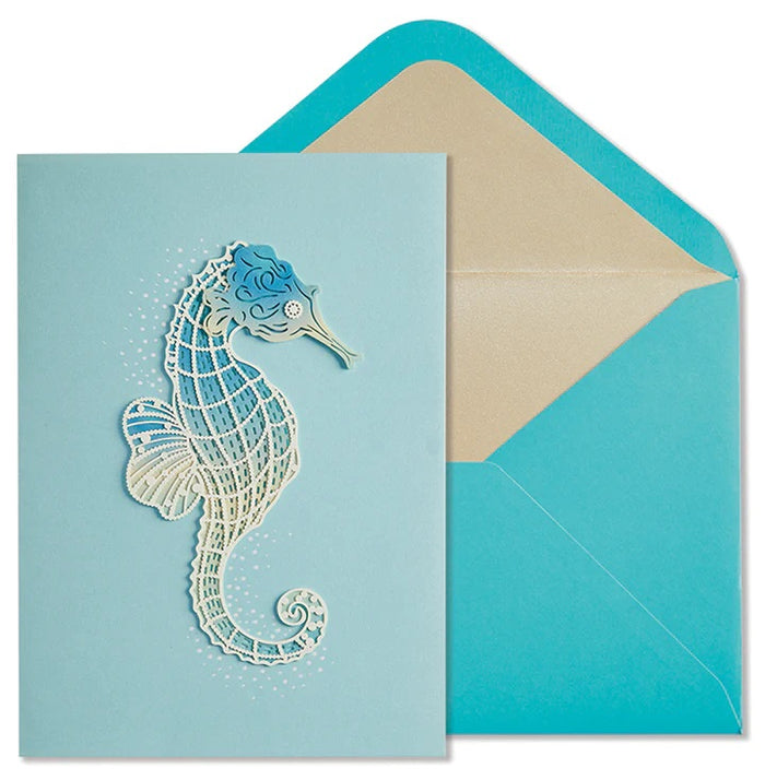 Blank Inside Greeting Card - Seahorse