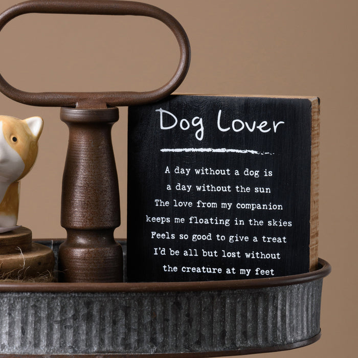 Block Sign - Dog Lover