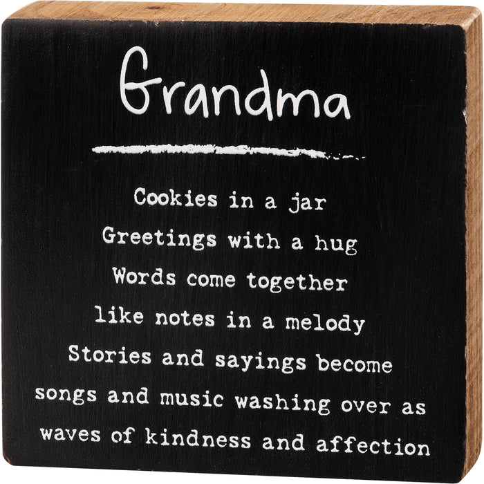 Block Sign - Grandma