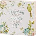 Block Sign - Happiness is the Next Chapter