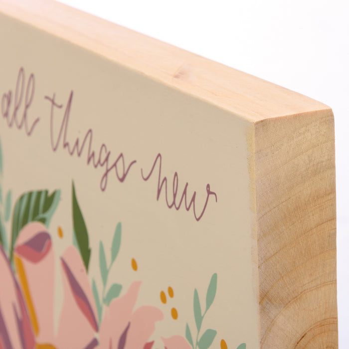 Block Sign - He Makes All Things New