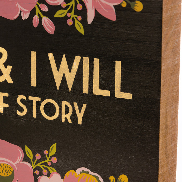 Block Sign - I Can & I Will