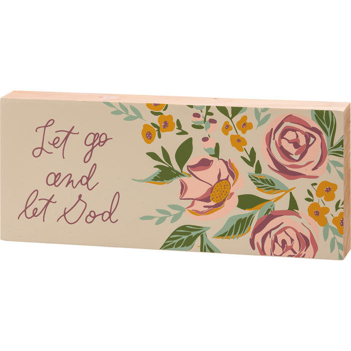 Block Sign - Let Go and Let God