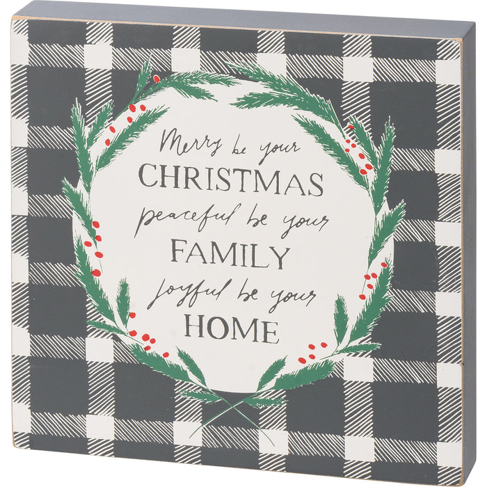Block Sign - Merry Be Your Christmas