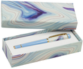 Blue Agate Roller Ball Pen with Gift Box