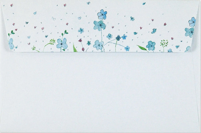 Blue Flowers Letter-Perfect Stationery Set - 24 ct.