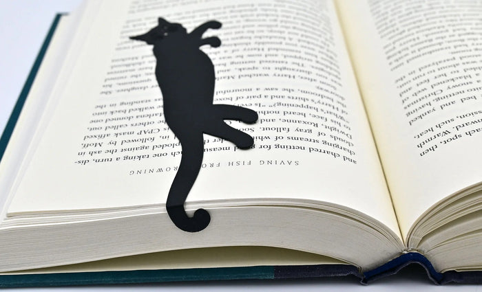 Bookmark - Curious Cat Metal Book Hugger