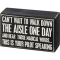 Box Sign - Down the Aisle