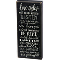 Box Sign - Love Rules