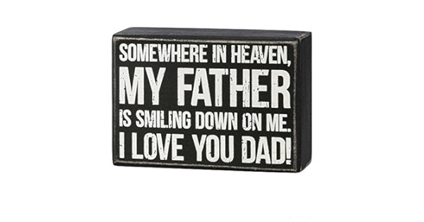 Box Sign - Love You Dad