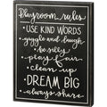Box Sign - Playroom Rules