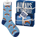 Box Sign and Sock Set - Always Be Yourself