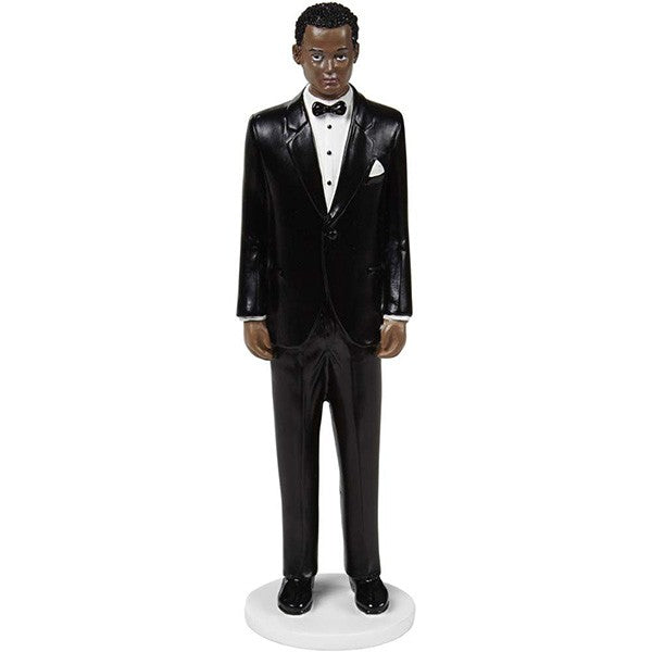 Cake Topper - Classic African American Groom