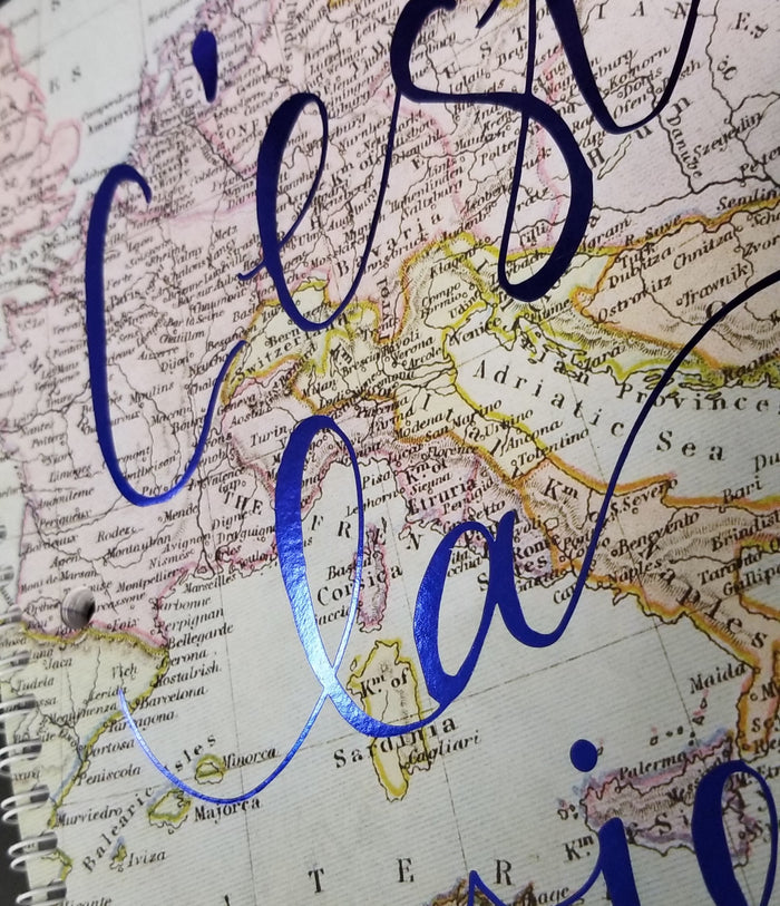 Cartography Spiral Notebook -  C'est La Vie