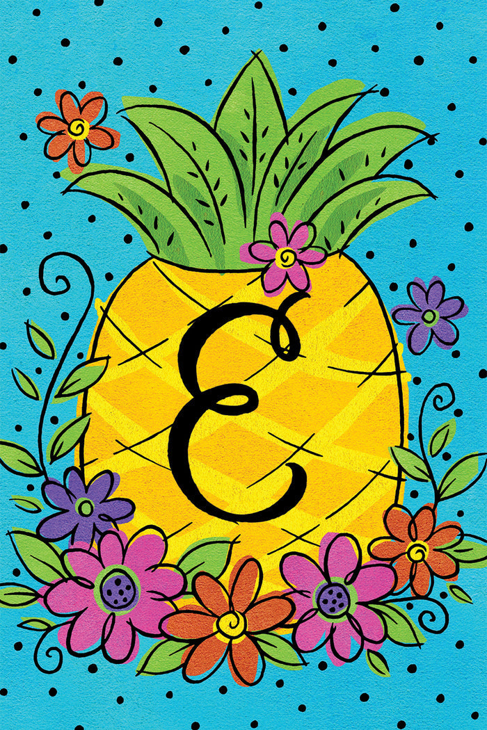 CD Pineapple Flowers Mini Flag E