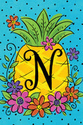 CD Pineapple Flowers Mini Flag N