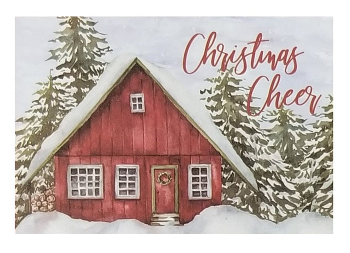 Christmas Cabin - Country Christmas Boxed Card Set -  20ct