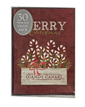 Christmas Candy Canes -  Value Pack Premium Boxed Holiday Cards - 30ct.
