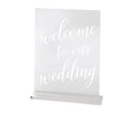 Clear Acrylic Welcome to Our Wedding Sign